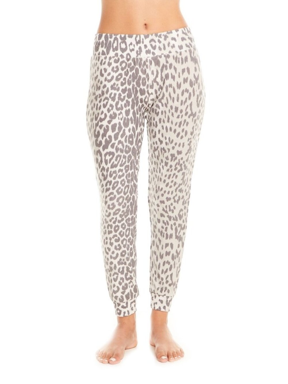 NEW Chaser Leopard Printed Knit Lounge Sweatpants - Large